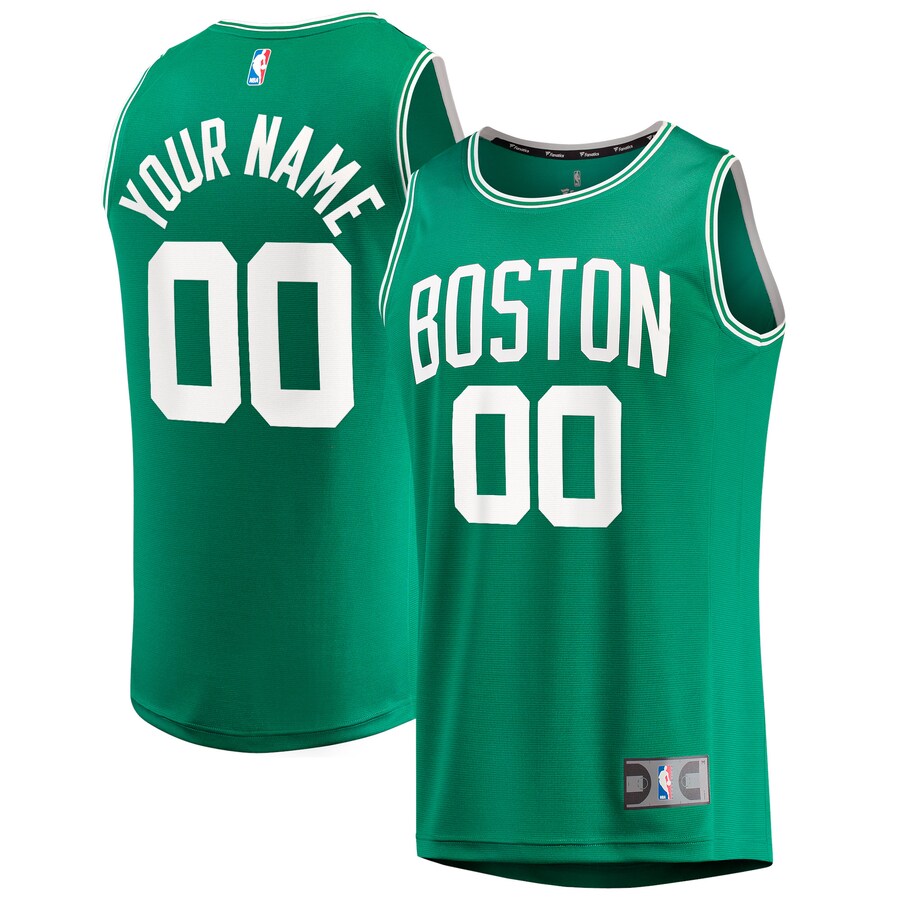 Youth Boston Celtics  Fanatics Green Fast Break Custom Jersey - Icon Edition - Puhuasuan