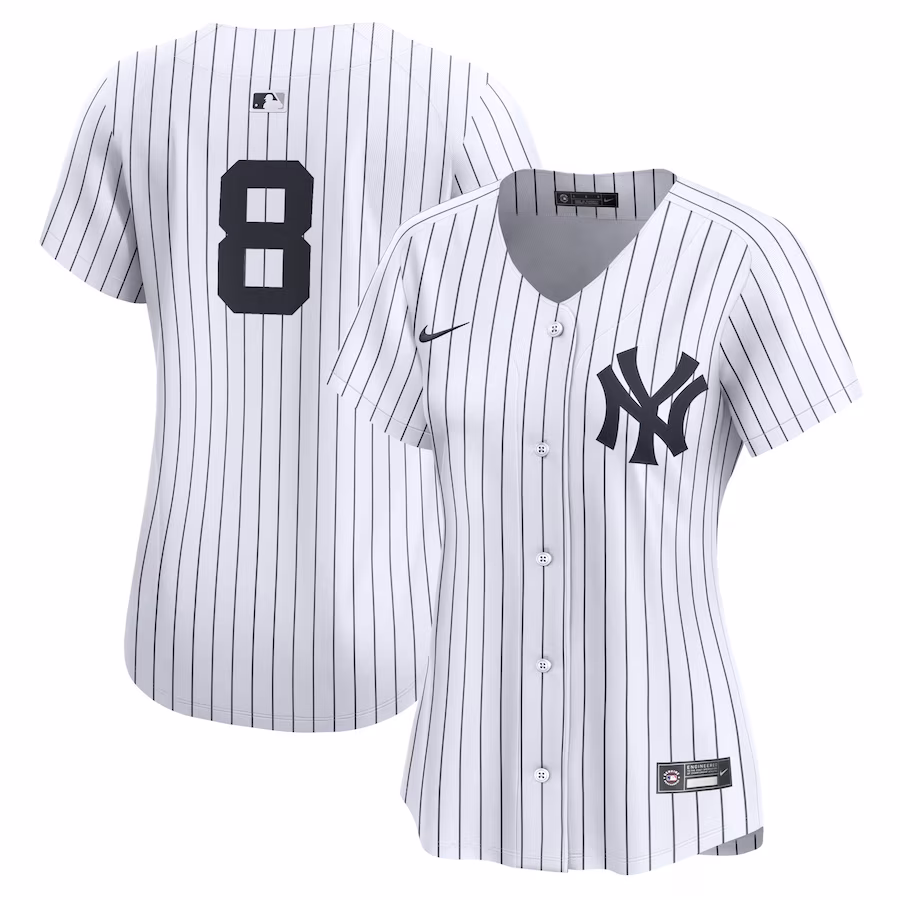 Women's New York Yankees Yogi Berra Nike White Home Limited Player Jersey - Puhuasuan