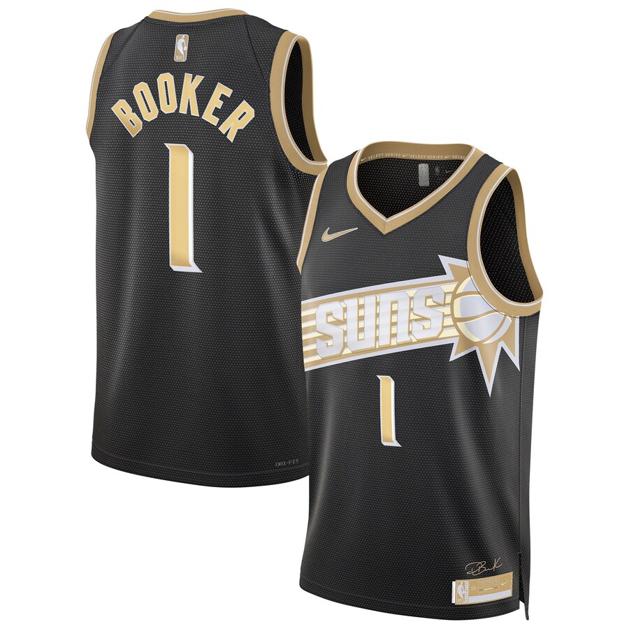 Unisex Phoenix Suns Devin Booker Nike Black  Select Series Swingman Jersey - Puhuasuan