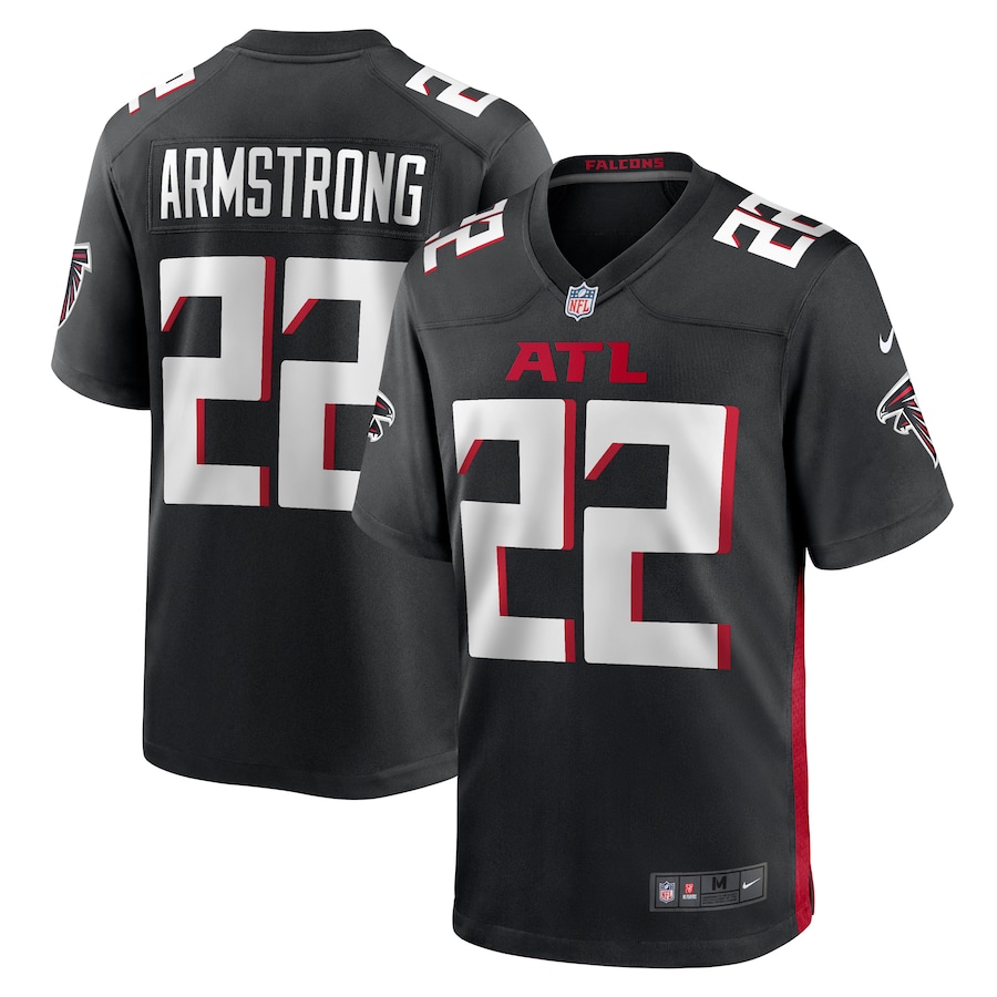 Men's Atlanta Falcons Cornell Armstrong Nike  Black Team Game Jersey - Puhuasuan