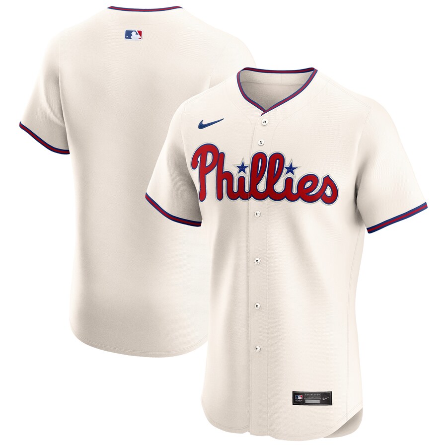 Men's Philadelphia Phillies Nike Cream Alternate Elite Jersey - Puhuasuan