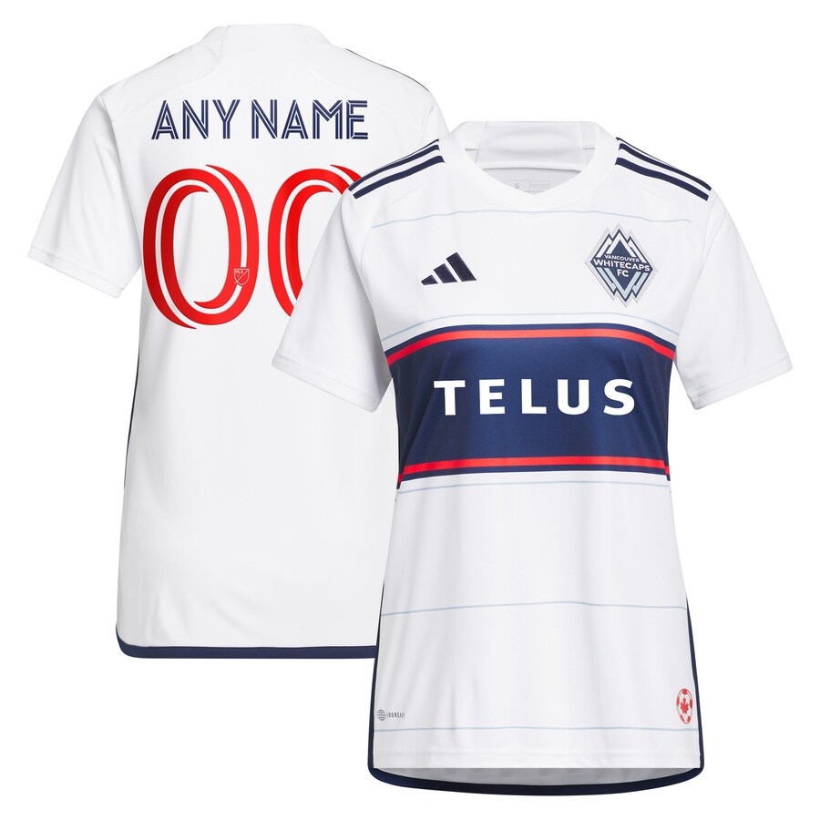 Women's Vancouver Whitecaps FC adidas White 2023 Bloodlines Replica Custom Jersey - Puhuasuan