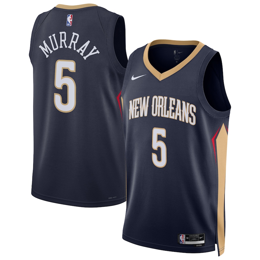 Unisex New Orleans Pelicans Dejounte Murray Nike Navy 2024 Offseason Addition Nike Swingman Jersey - Puhuasuan