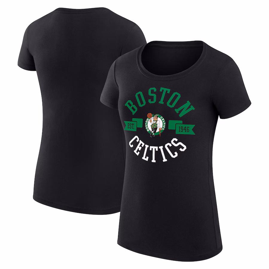 Women's Boston Celtics G-III 4Her by Carl Banks Black Large City Logo Fitted T-Shirt - Puhuasuan