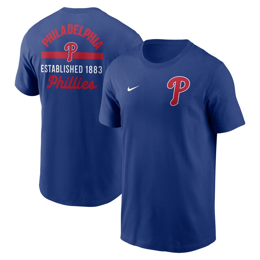 Men's Philadelphia Phillies Nike Navy 2-Hit T-Shirt - Puhuasuan