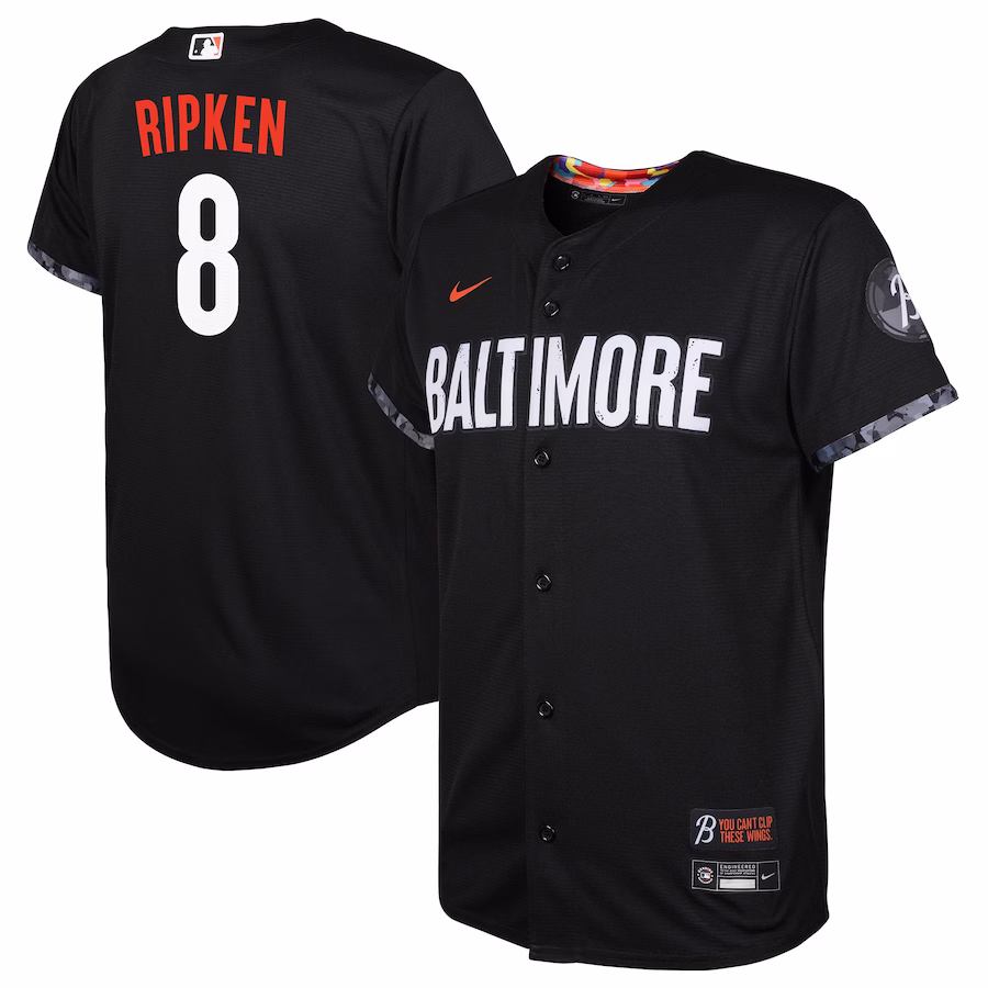 Toddler Baltimore Orioles Cal Ripken Nike Black City Connect Replica Player Jersey - Puhuasuan