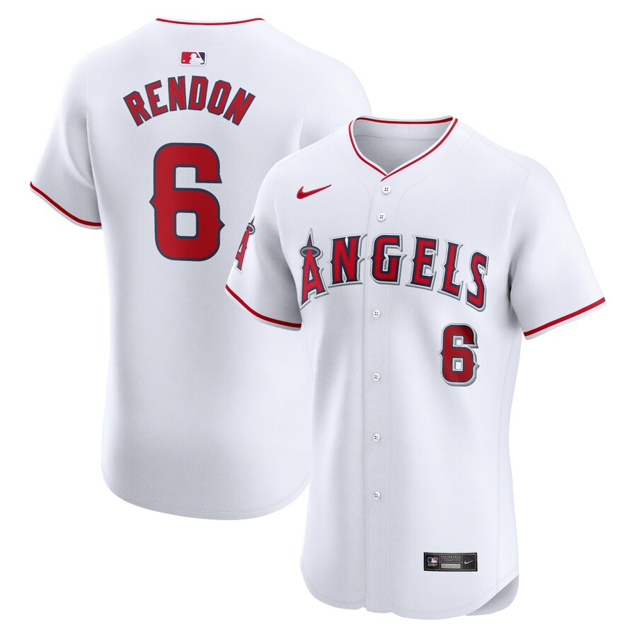 Men's Los Angeles Angels Anthony Rendon Nike White Home Elite Player Jersey - Puhuasuan