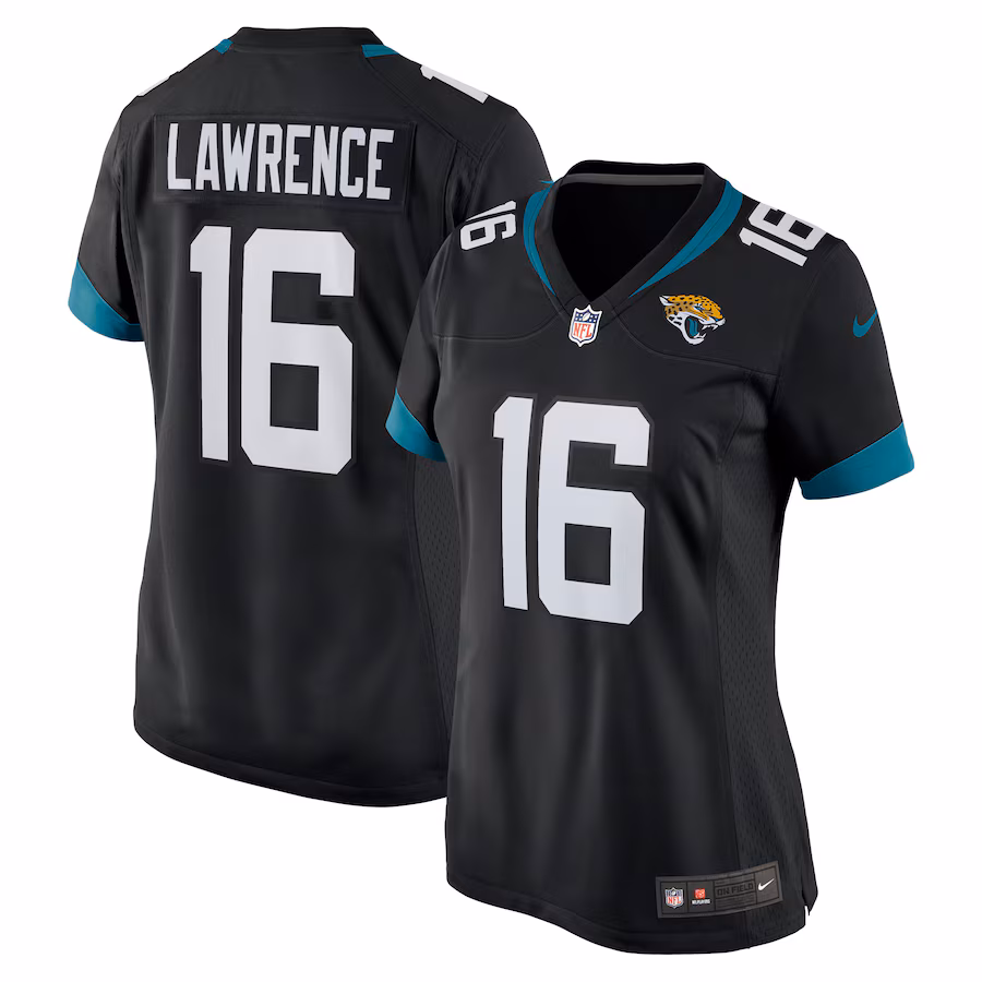 Women's Jacksonville Jaguars Trevor Lawrence Nike Black Alternate Game Jersey - Puhuasuan