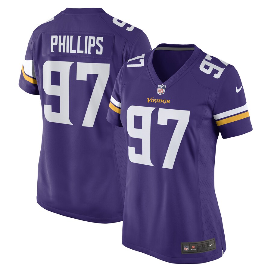 Women's Minnesota Vikings Harrison Phillips Nike Purple Game Player Jersey - Puhuasuan