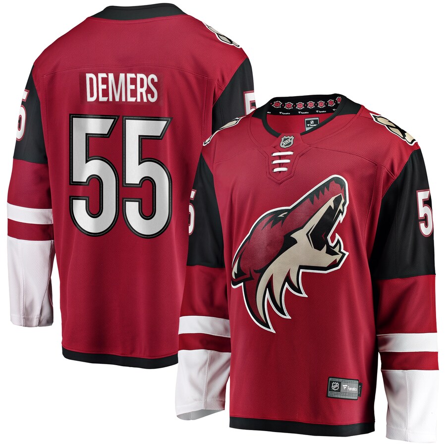 Men's Arizona Coyotes Jason Demers Fanatics Branded Garnet Breakaway Player Jersey - Puhuasuan
