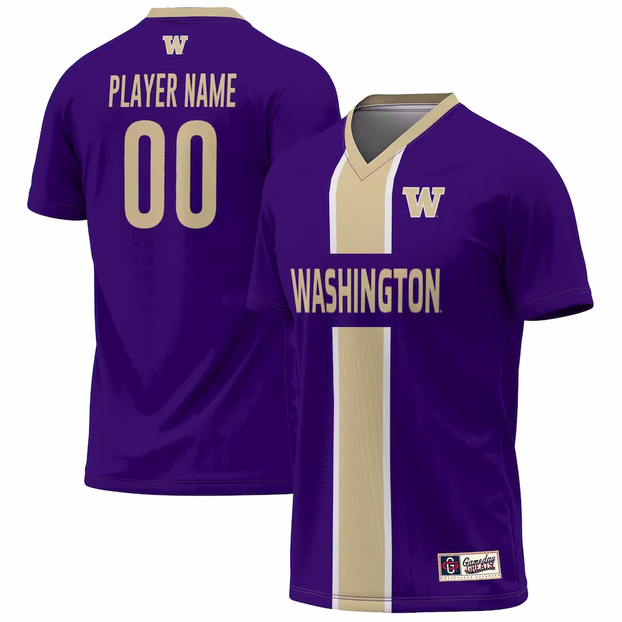 Washington Huskies GameDay Greats Unisex Pick-A-Player NIL Lightweight Soccer Jersey - Purple - Puhuasuan