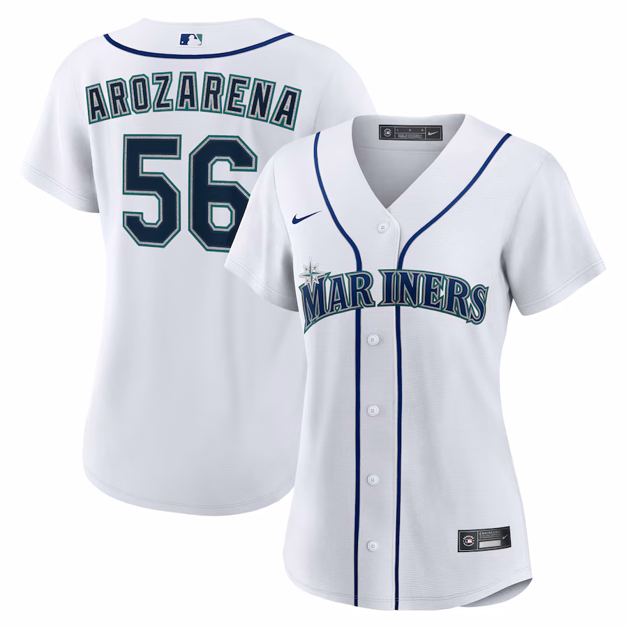 Women's Seattle Mariners Randy Arozarena Nike White Home Replica Jersey - Puhuasuan