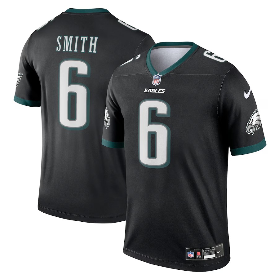 Men's Philadelphia Eagles DeVonta Smith Nike Black Alternate Legend Player Performance Top - Puhuasuan