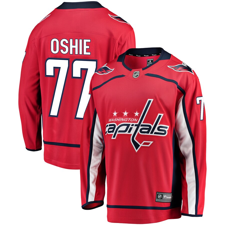 Men's Fanatics Branded TJ Oshie Red Washington Capitals Breakaway Jersey - Puhuasuan