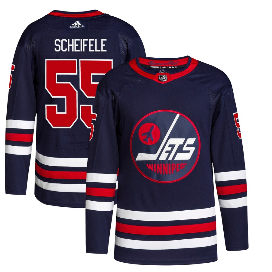 Men's Winnipeg Jets Mark Scheifele adidas Navy Alternate Primegreen Authentic Pro Player Jersey - Puhuasuan
