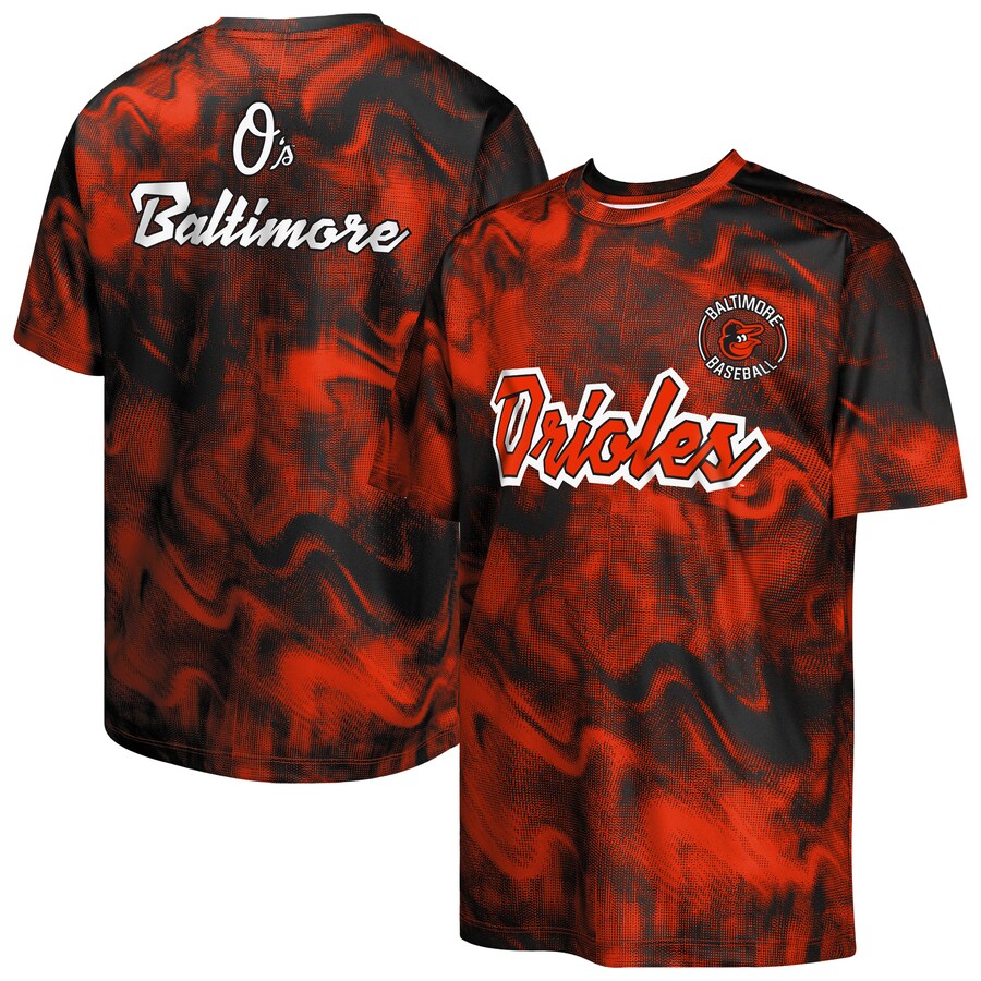 Youth Baltimore Orioles Black/Orange Pinch Hitter T-Shirt - Puhuasuan