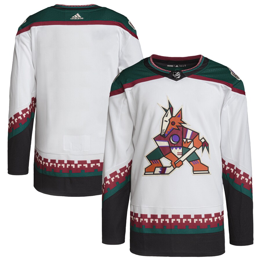 Men's Arizona Coyotes adidas White Away Primegreen Authentic Pro Blank Jersey - Puhuasuan