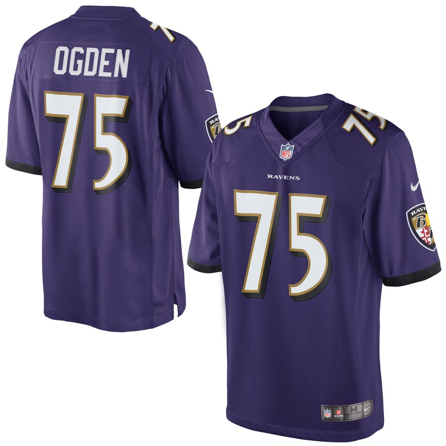 Mens Nike Jonathan Ogden Purple Baltimore Ravens Retired Player Limited Jersey - Puhuasuan