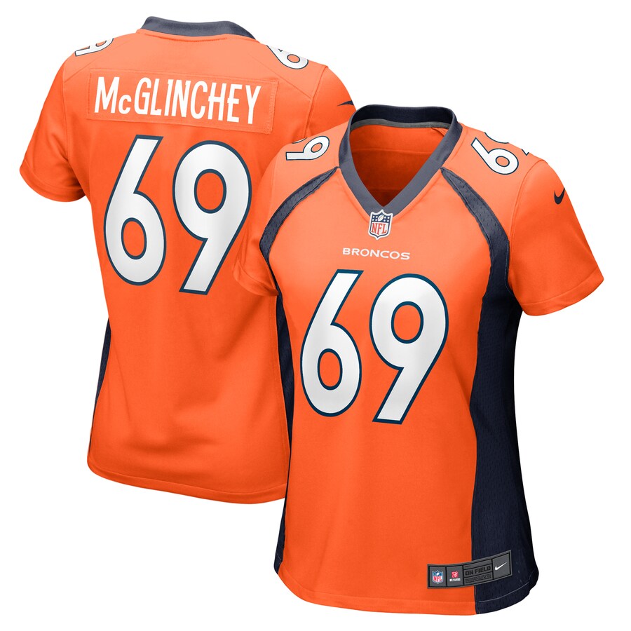 Women's Denver Broncos Mike McGlinchey Nike Orange Game Player Jersey - Puhuasuan