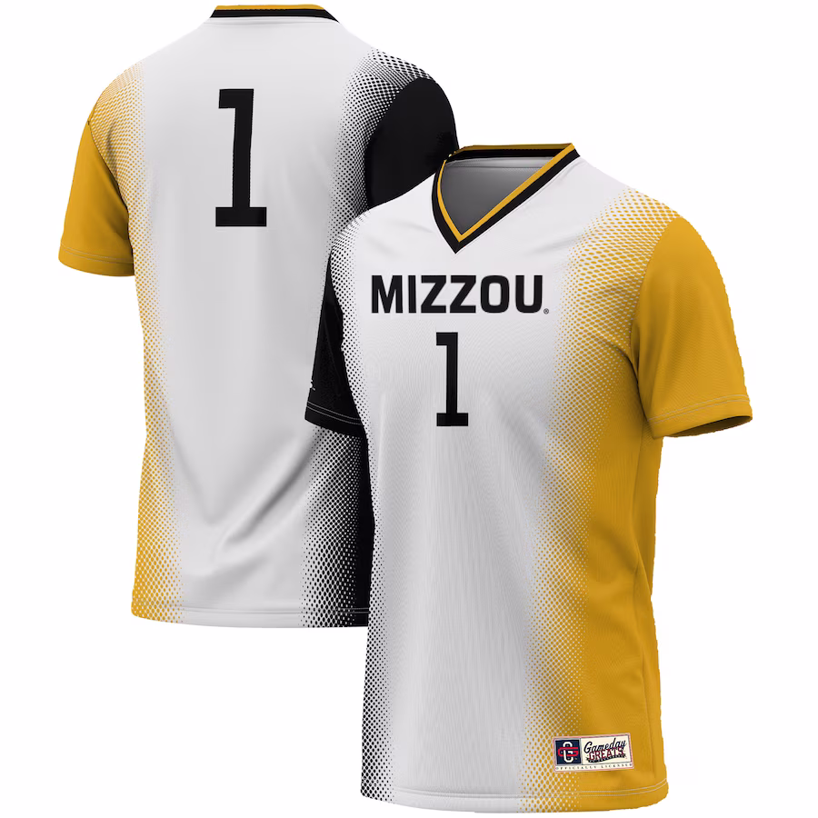 #1 Missouri Tigers GameDay Greats Youth  Lightweight Women's Soccer Jersey - White - Puhuasuan