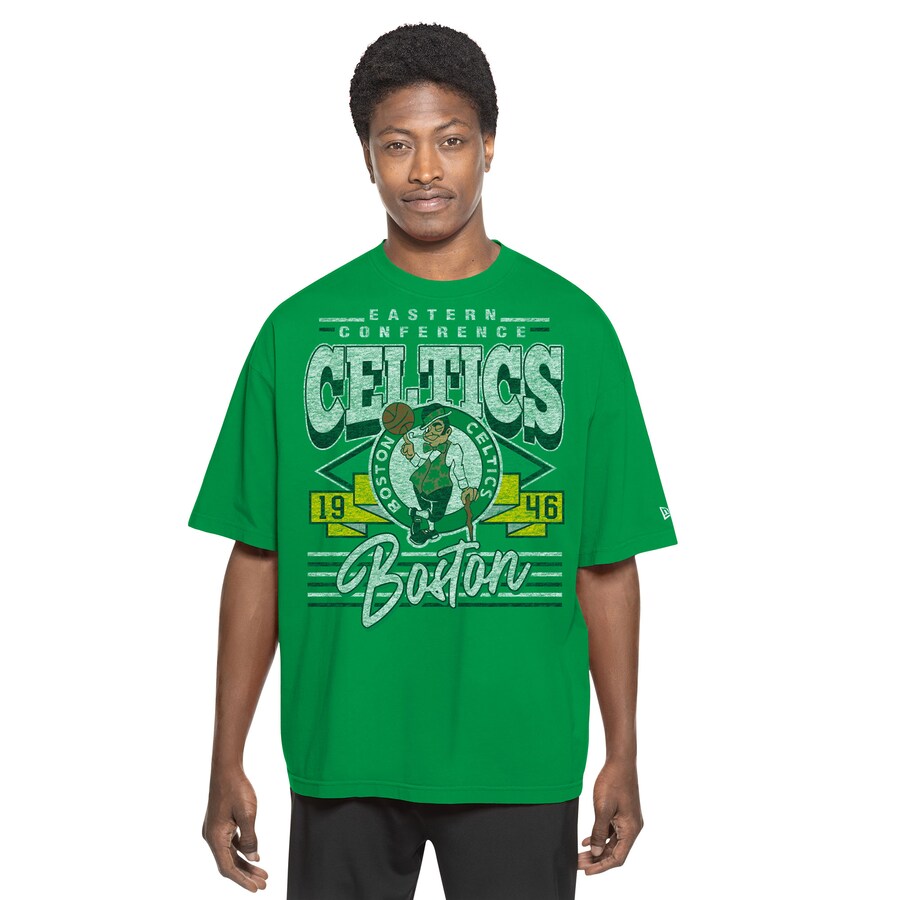 Men's Boston Celtics New Era Kelly Green Sport Classics T-Shirt - Puhuasuan