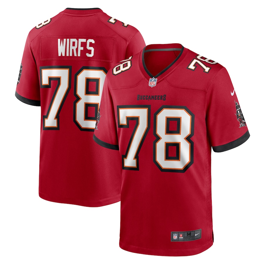 Men's Tampa Bay Buccaneers Tristan Wirfs Nike Red Game Jersey - Puhuasuan