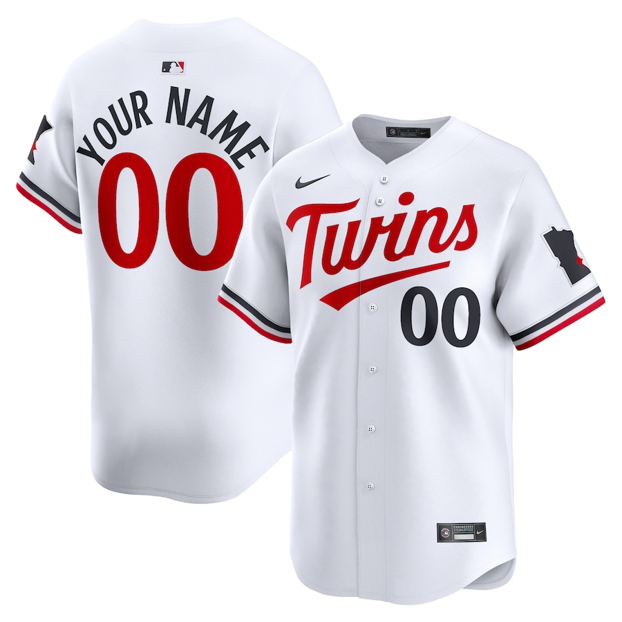 Youth Minnesota Twins Nike White Home Limited Custom Jersey - Puhuasuan