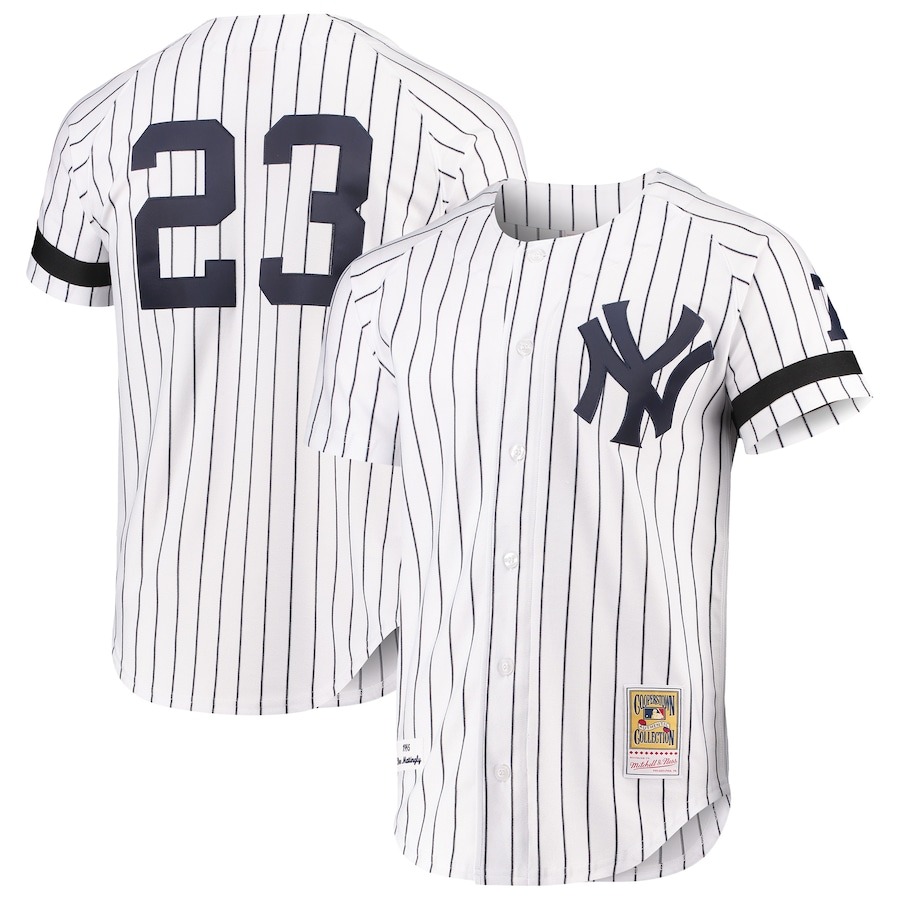 Don Mattingly New York Yankees Mitchell & Ness Cooperstown Collection Authentic Jersey - White - Puhuasuan