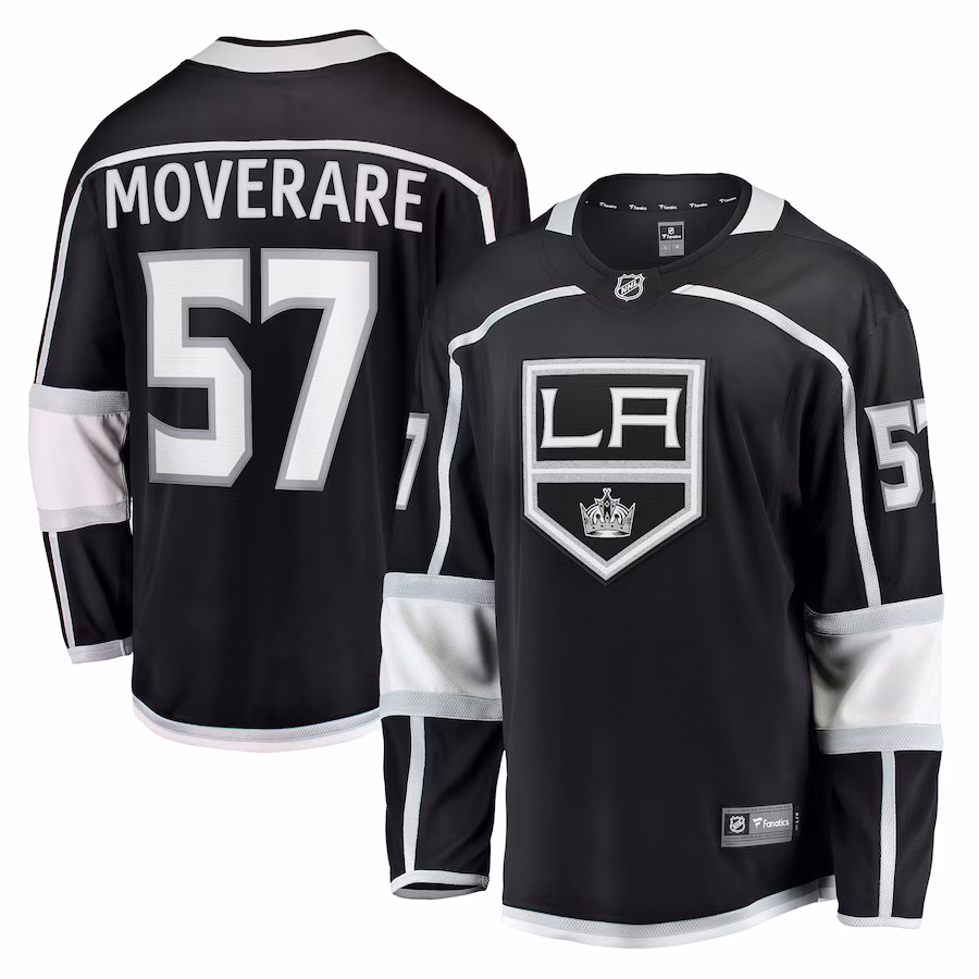 Men's Los Angeles Kings Jacob Moverare Fanatics Black Home Breakaway Player Jersey - Puhuasuan