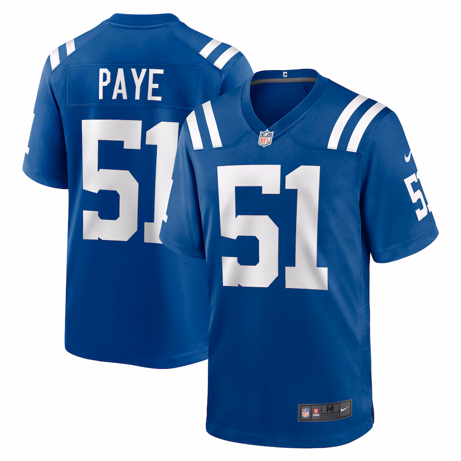 Men's Indianapolis Colts Kwity Paye Nike Royal Game Jersey - Puhuasuan