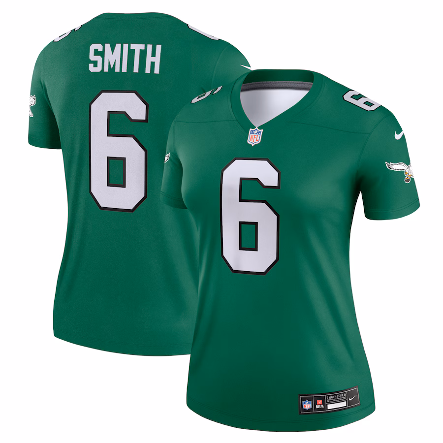 Women's Philadelphia Eagles DeVonta Smith Nike Kelly Green Alternate Legend Player Jersey - Puhuasuan