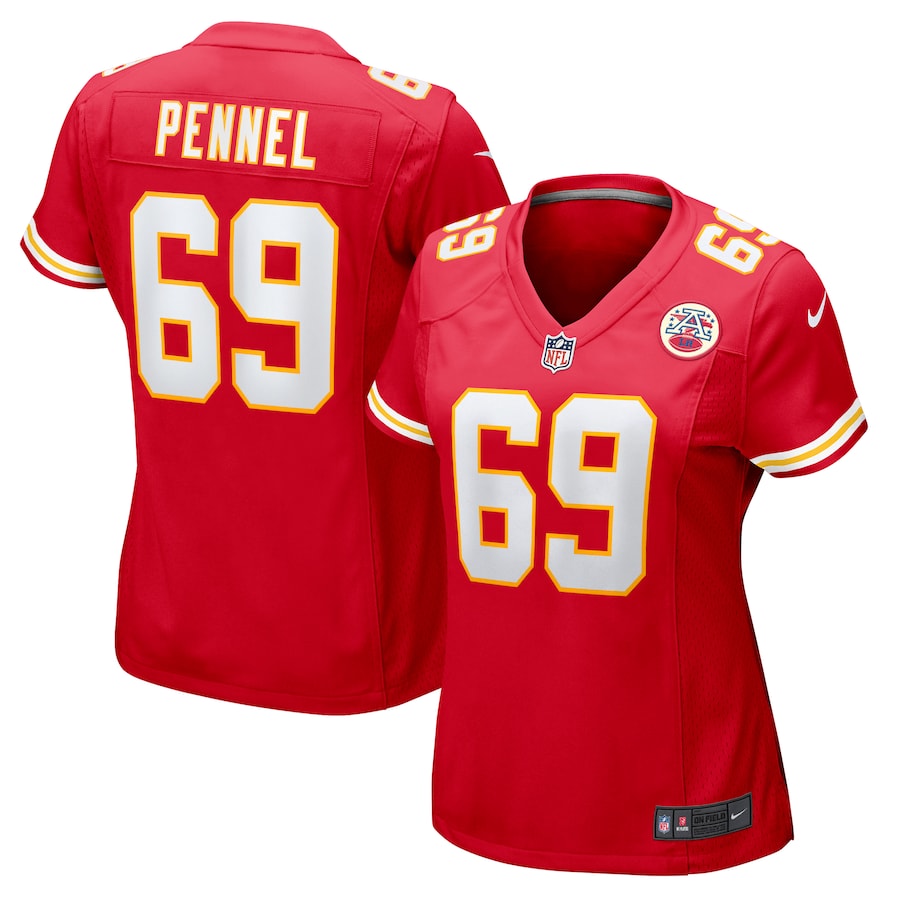 Women's Kansas City Chiefs Mike Pennel Nike Red Game Jersey - Puhuasuan