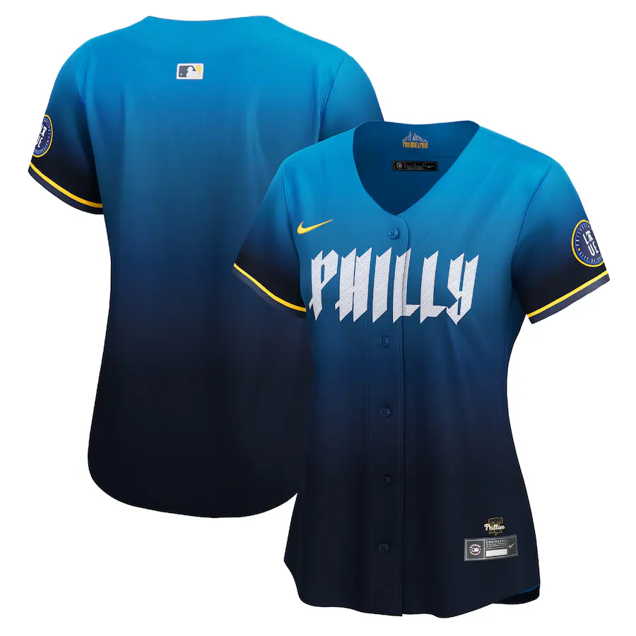 Women's Philadelphia Phillies  Nike Blue 2024 City Connect Limited Jersey - Puhuasuan