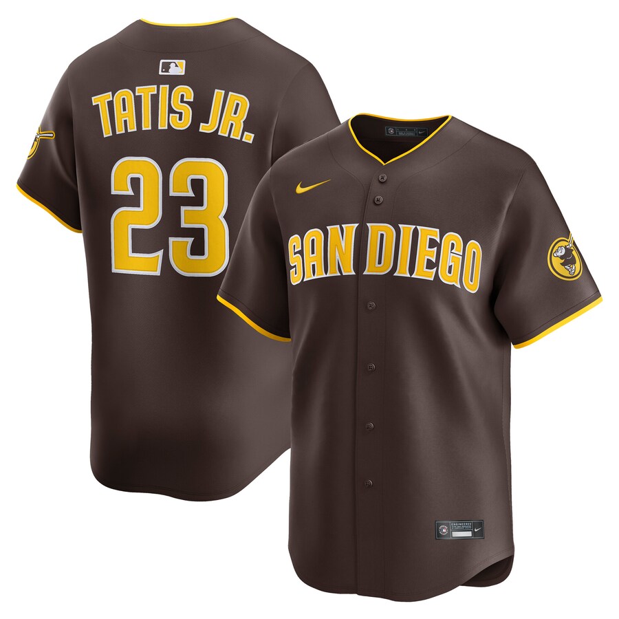 Men's San Diego Padres Fernando Tatis Jr. Nike Brown Alternate Limited Player Jersey - Puhuasuan
