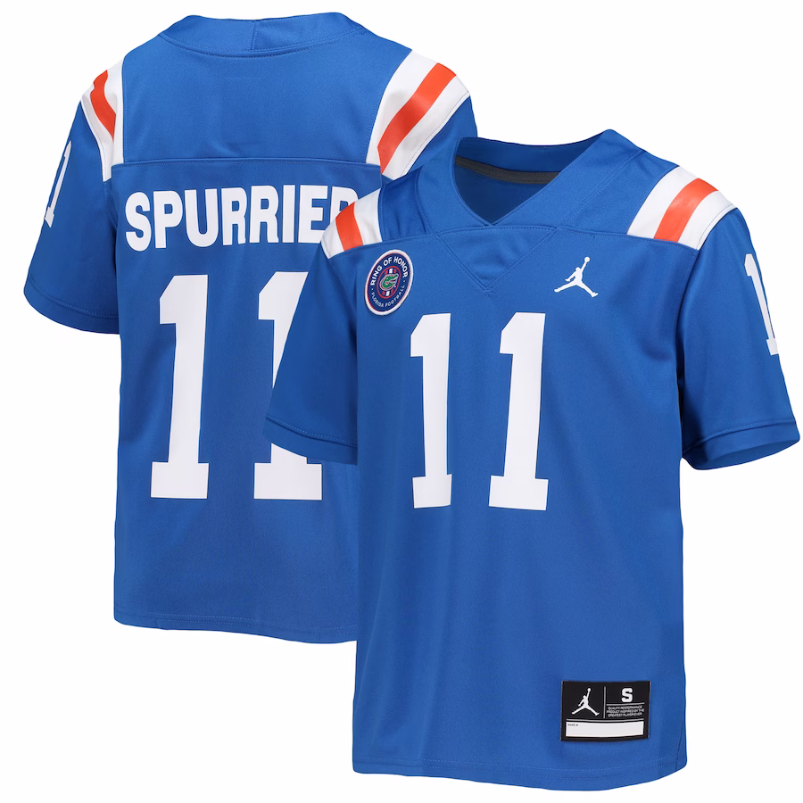 Steve Spurrier Florida Gators Jordan Brand Youth Alumni Jersey - Royal - Puhuasuan