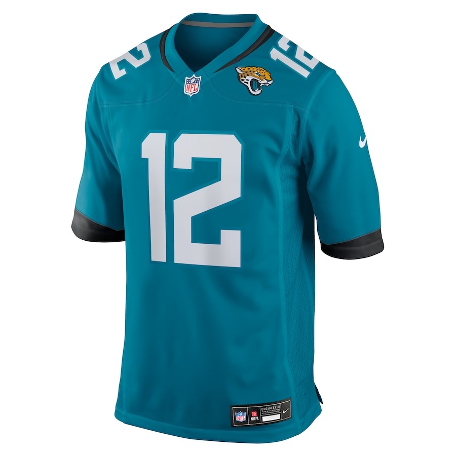 Men's Jacksonville Jaguars Travis Hunter Nike Teal 2025 NFL Draft First Round Pick Game Jersey - Puhuasuan