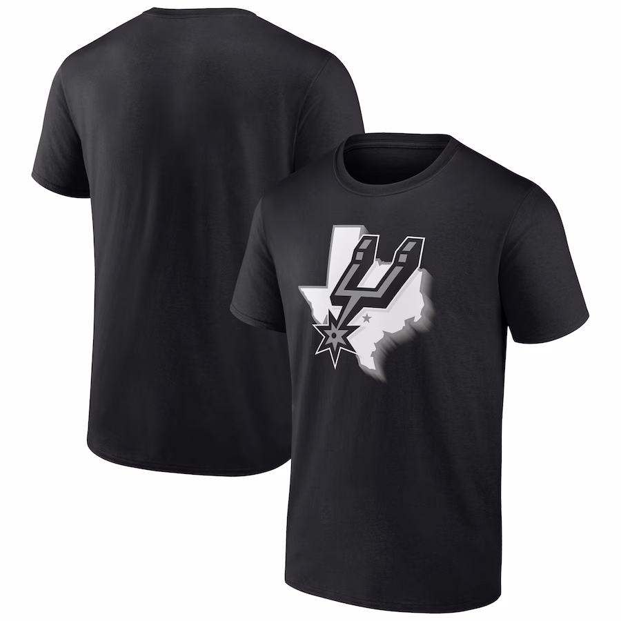 Men's San Antonio Spurs Black Team Pride T-Shirt - Puhuasuan