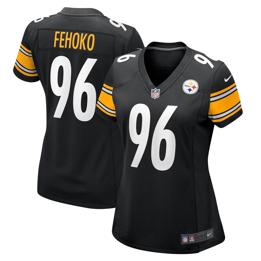 Women's Pittsburgh Steelers Breiden Fehoko Nike  Black  Game Jersey - Puhuasuan