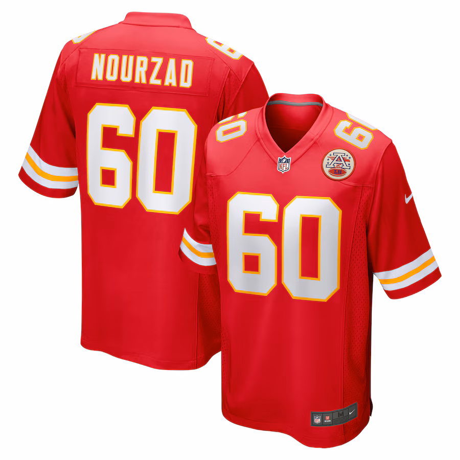 Men's Kansas City Chiefs Hunter Nourzad Nike Red Game Jersey - Puhuasuan