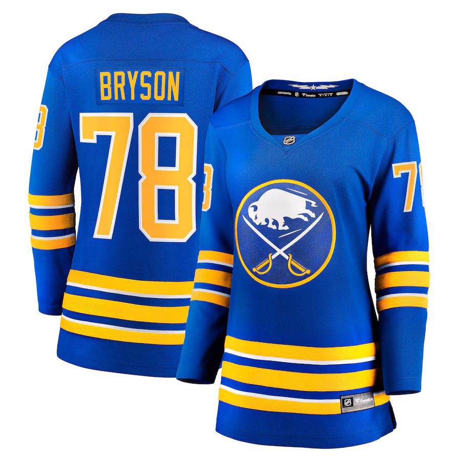 Women's Buffalo Sabres Jacob Bryson Fanatics Royal Home Breakaway Player Jersey - Puhuasuan