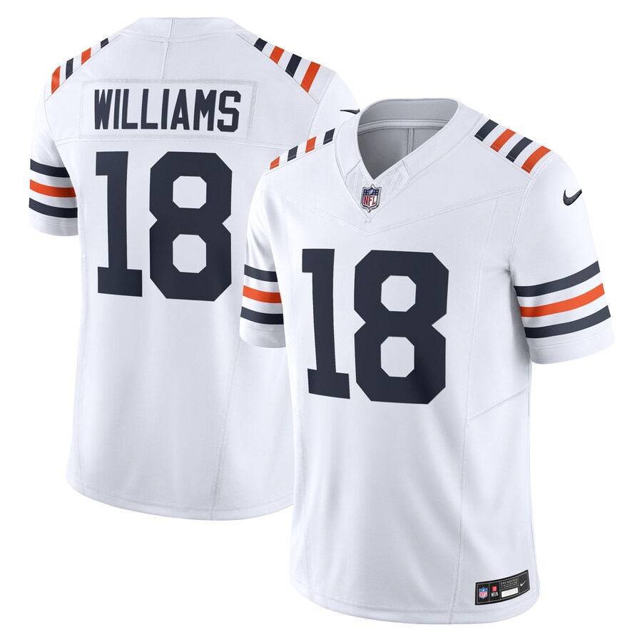 Men's Chicago Bears Caleb Williams Nike White Vapor F.U.S.E. Limited Jersey - Puhuasuan