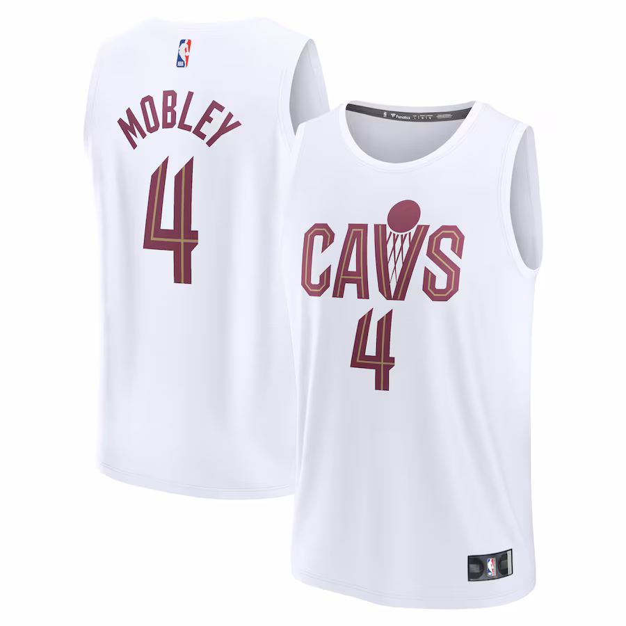 Men's Cleveland Cavaliers Evan Mobley Fanatics White Fast Break Replica Player Jersey - Association Edition - Puhuasuan