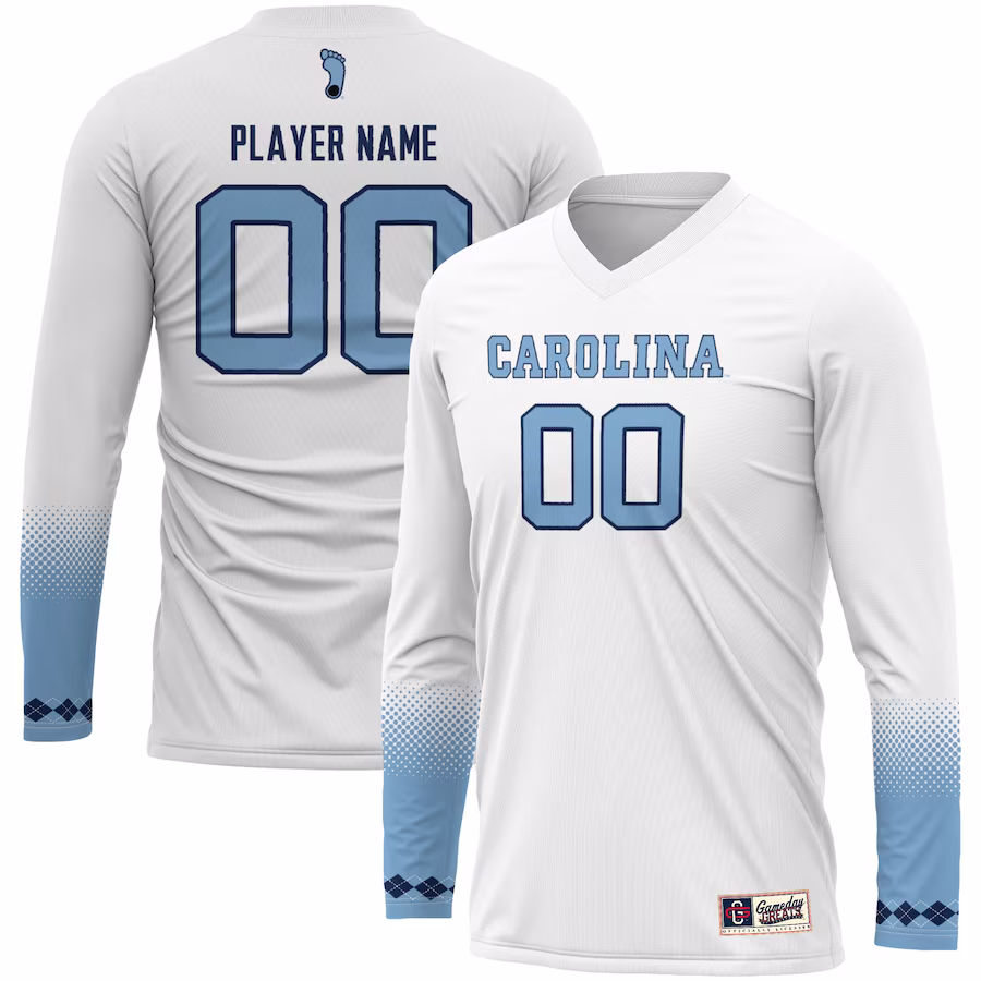 North Carolina Tar Heels GameDay Greats Youth Pick-A-Player NIL Women's Volleyball Jersey - White - Puhuasuan