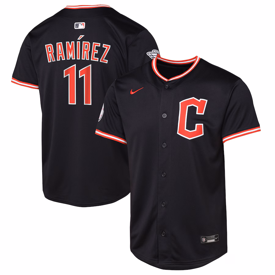 Youth Cleveland Guardians Jose Ramirez Nike Pitch Blue Alternate Limited Player Jersey - Puhuasuan