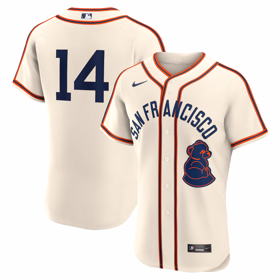 Men's San Francisco Giants Patrick Bailey Nike Cream 2024 Rickwood Classic Authentic Player Jersey - Puhuasuan