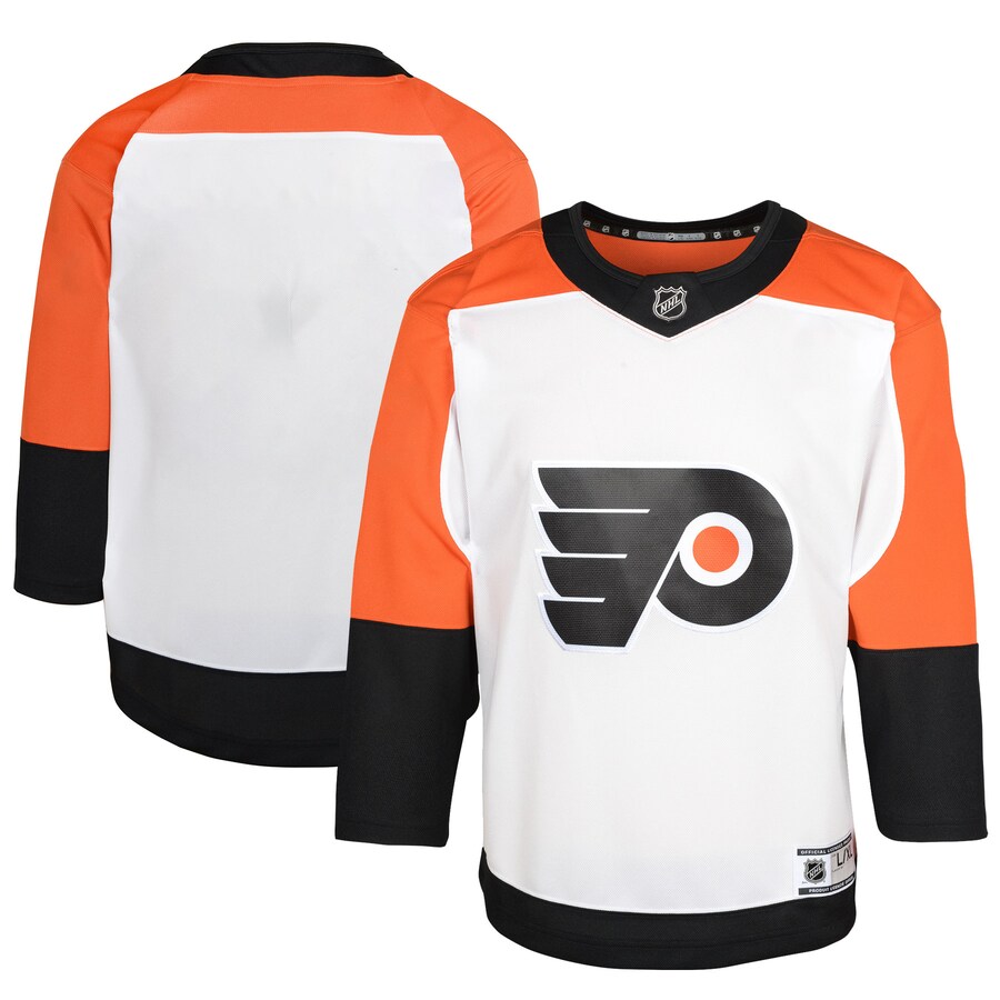 Youth Philadelphia Flyers White Away Premier Jersey - Puhuasuan