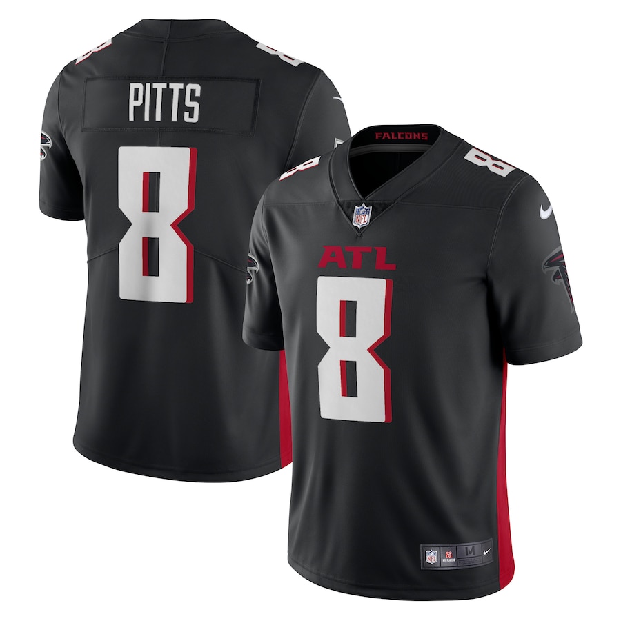 Men's Atlanta Falcons Kyle Pitts Nike Black Vapor Limited Jersey - Puhuasuan