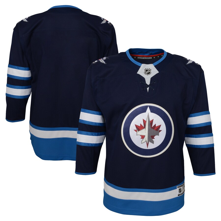 Youth Winnipeg Jets Navy Home Premier Jersey - Puhuasuan