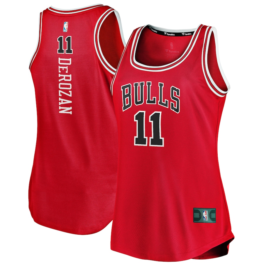 Women's Chicago Bulls DeMar DeRozan Fanatics Red Fast Break Tank Jersey - Icon Edition - Puhuasuan