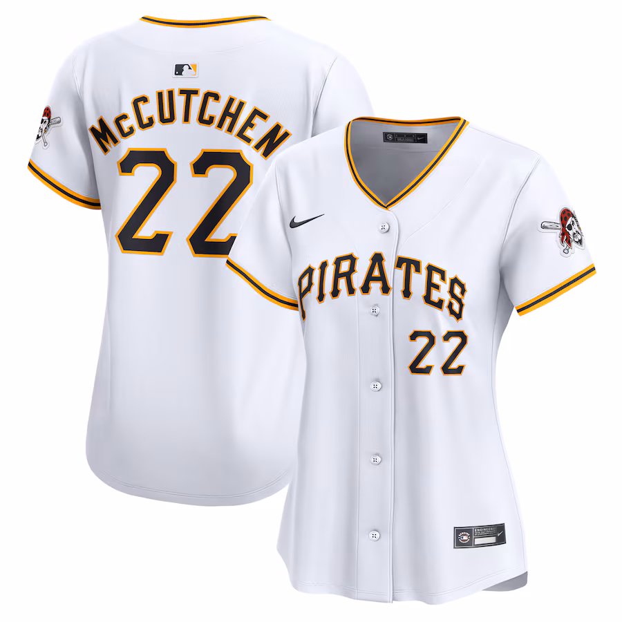 Women's Pittsburgh Pirates Andrew McCutchen Nike White Home Limited Player Jersey - Puhuasuan